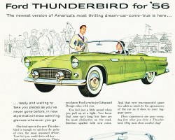 1956 ford thunderbird ad