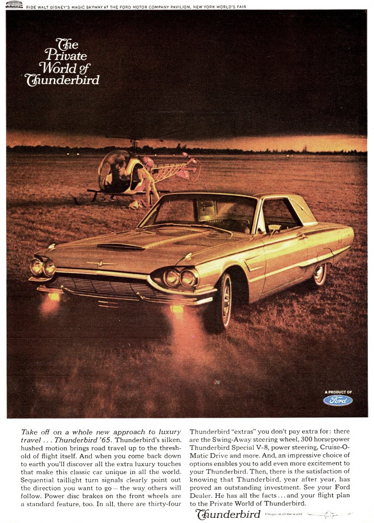 1965 Ford thunderbird advertisement