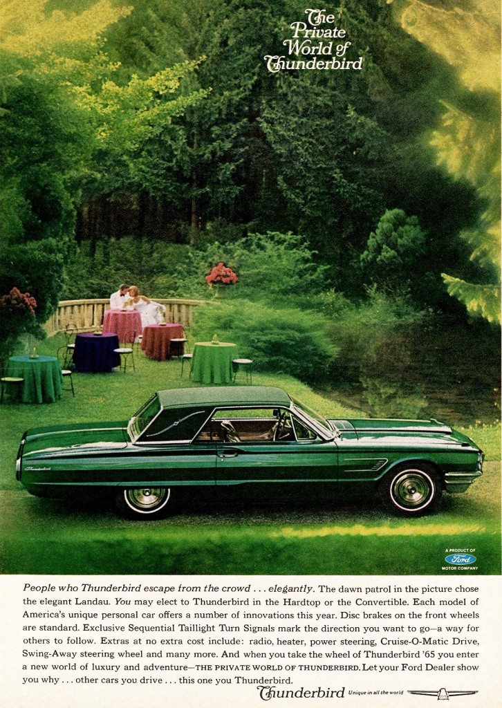 1965 Ford thunderbird advertisement #6