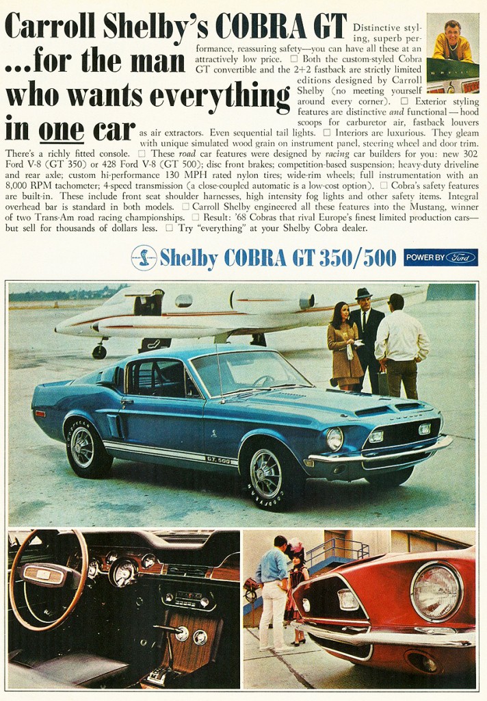 1968 Shelby Mustang Cobra GT500 ad | CLASSIC CARS TODAY ONLINE