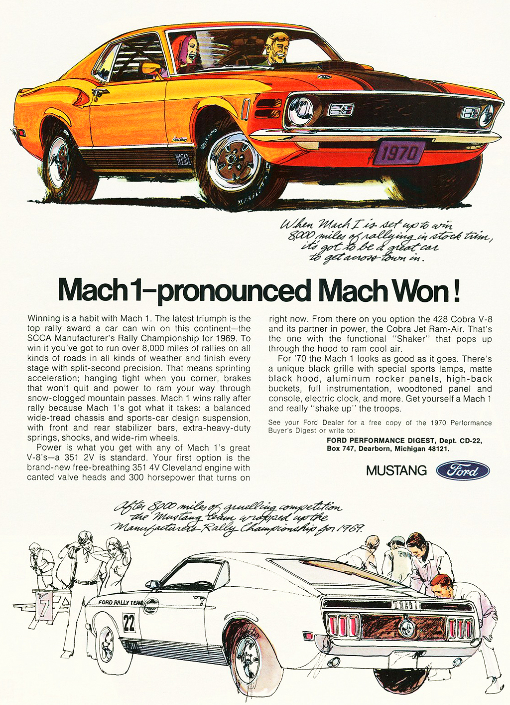 1970 Ford Mustang Mach 1 ad | CLASSIC CARS TODAY ONLINE