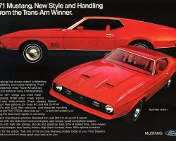 1971 Ford mustang ad
