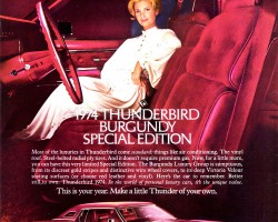 1974 ford thunderbird ad