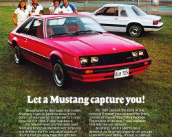 1981 ford mustang ad