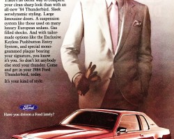 1984 ford thunderbird ad