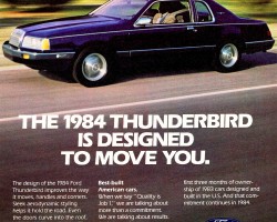1984 ford thunderbird ad