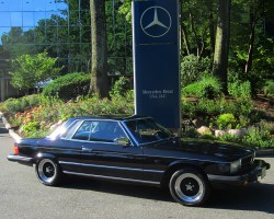 black 1980 Mercedes 450SLC