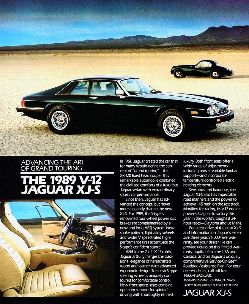 1989 Jaguar XJS coupe ad | CLASSIC CARS TODAY ONLINE