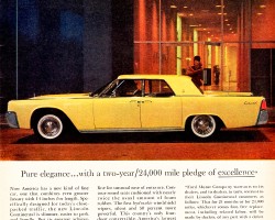 1961 lincoln continental ad