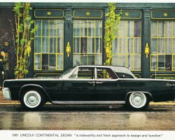 1961 lincoln continental ad