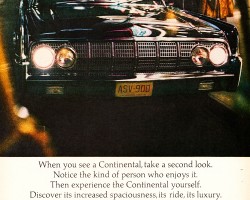 1964 lincoln continental ad