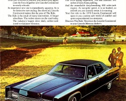 1970 lincoln continental ad