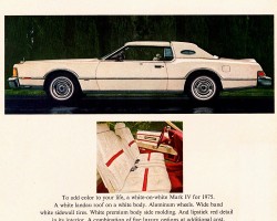 1975 lincoln mark iv ad