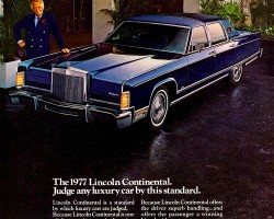 1977 lincoln continental ad