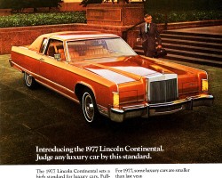 1977 lincoln continental ad