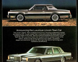 1982 lincoln town car ad