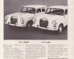 1965 Mercedes 190 ad