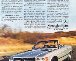 1976 mercedes 450sl ad