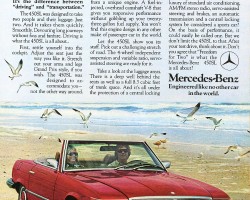 1976 mercedes 450sl ad