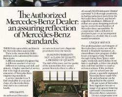 1984 mercedes 190E ad