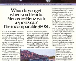 1985 mercedes 380sl ad