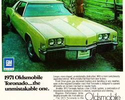 1971 oldsmobile toronado ad