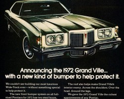 1972 pontiac grand ville ad