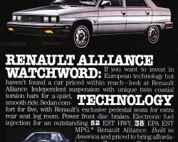 1984 renault alliance ad