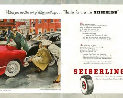 1950s Seiberling Tires ad