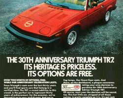 1979 triumph tr7 ad