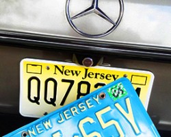 1985 Mercedes 300D license plate
