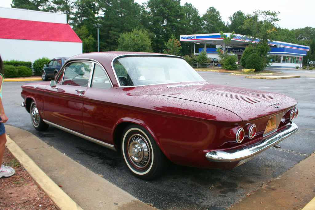 1962 Chevrolet Corvair with wire wheel covers