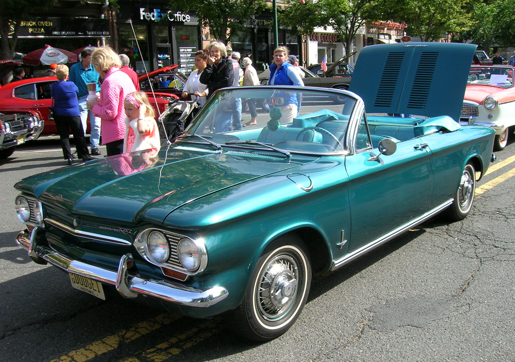 1963 Chevrolet Corvair with wire wheel covers
