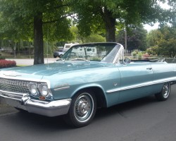 1963 Chevrolet Impala wire wheel covers