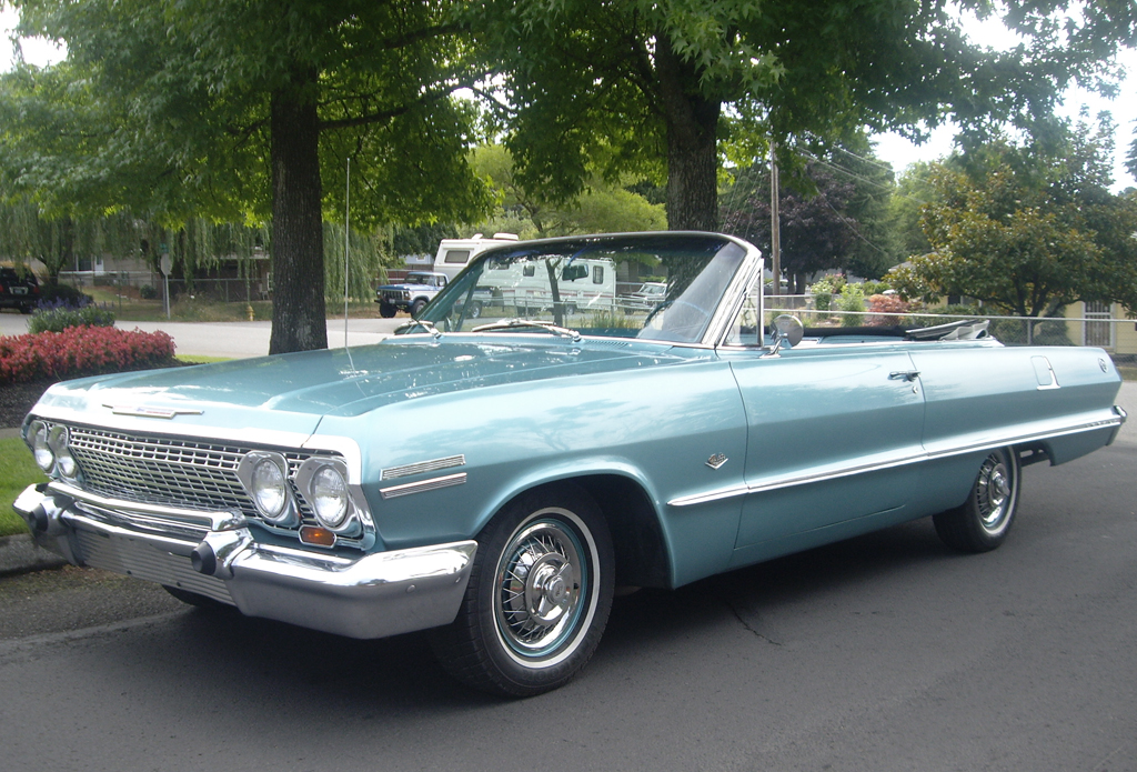 1963 Chevrolet Impala with Corvair wire wheel covers