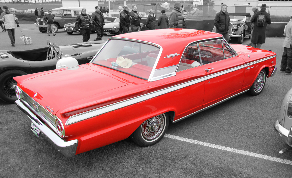 1963 Ford Fairlane coupe with wire wheel covers