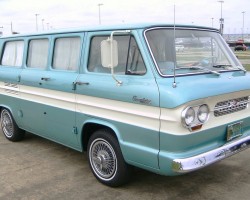 1965 chevrolet corvair van with wire wheel covers