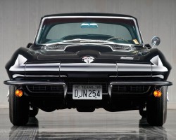 black 1966 Chevrolet Corvette