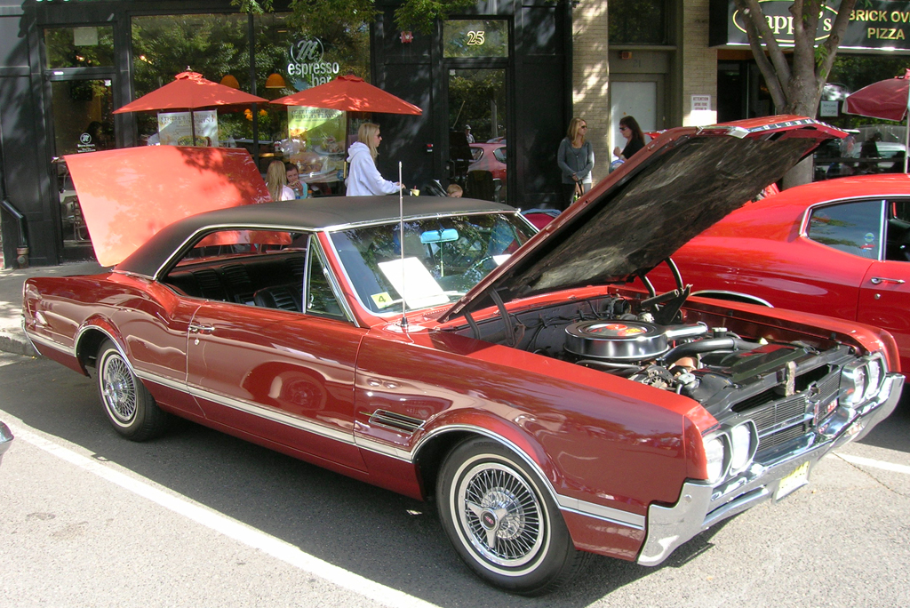 1966 Oldsmobile Cutlass with wire wheel covers