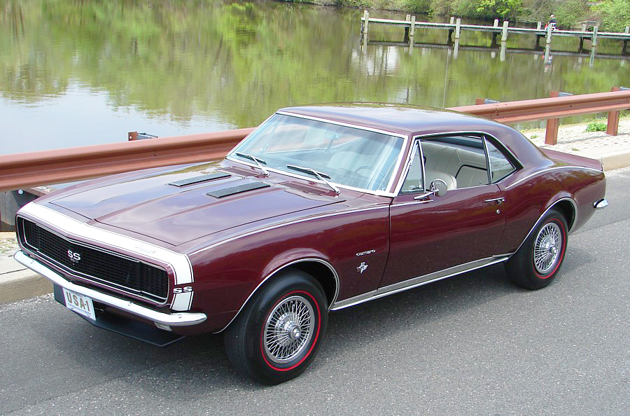 1967 Chevrolet Camaro with 14-inch wire wheel covers