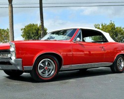 red 1967 Pontiac GTO convertible