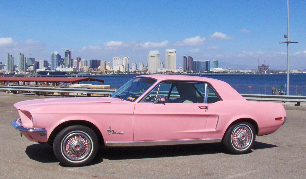 1968 Ford Mustang wire wheel covers