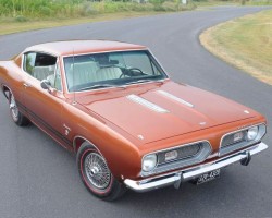 1968 Plymouth Barracuda wire wheel covers