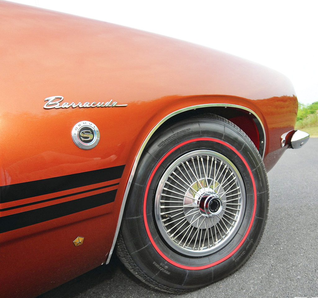 1968 Plymouth Barracuda wire wheel cover