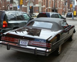 black 1975 Pontiac Grand Ville