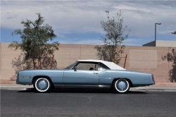 blue 1976 cadillac eldorado convertible