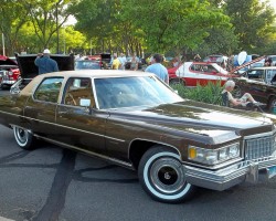 brown 1976 cadillac fleetwood