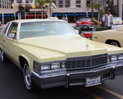 yellow 1977 Cadillac Coupe deVille