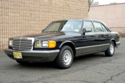 black 1983 mercedes 380sel