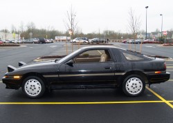 black 1987 toyota supra